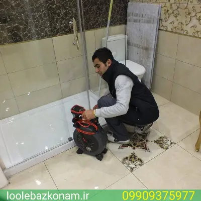 لوله بازکنی محمودیه 7 لوله بازکن محمودیه در حال باز کردن لوله با مراحل مختلف