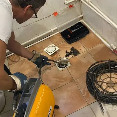 لوله بازکنی فرجام 4 باز کردن لوله فاضلاب در فرجام با روش فنربرقی