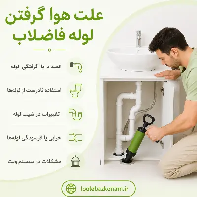 علت هوا گرفتن لوله فاضلاب 2 علت هوا گرفتن لوله فاضلاب