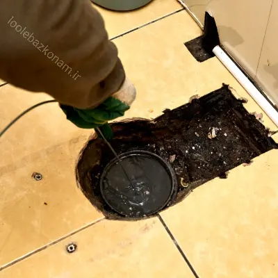 گرفتگی لوله فاضلاب با قیر 3 رفع گرفتگی لوله فاضلاب با قیر