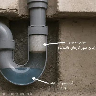 علت هوا گرفتن لوله فاضلاب 7 لوله فاضلاب هوا گرفته